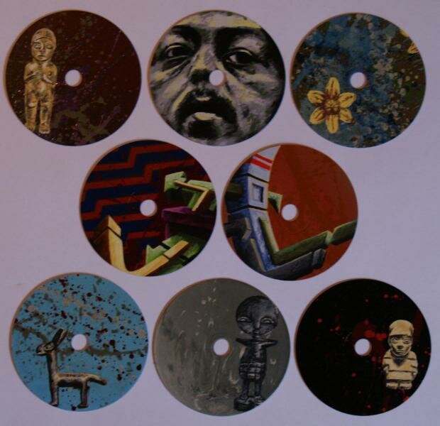 The handpainted Cds by Nicholas Ganz.