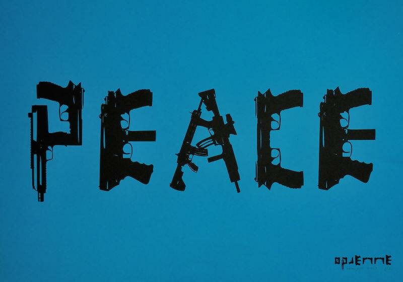 Opiemme's original art print "Peace".